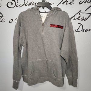 Niagara Falls Heather Gray Unisex Hoodie from j. america, M